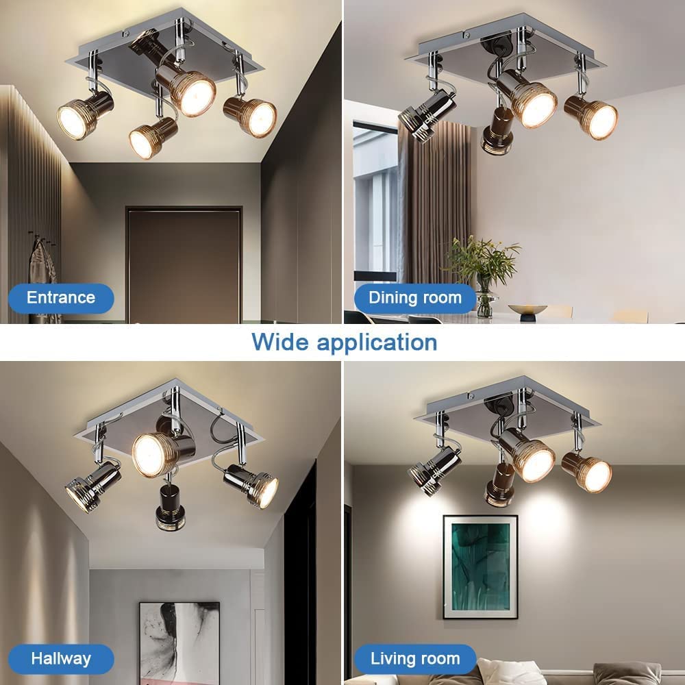 Square track lighting fixture discount