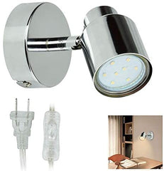 Depuley Indoor LED Wall Spotlight Adjustable Spot Light-3W Multi-Purpose Wall Lamp Classical Surface Mounted Downlight GU10 Bulb with US Plug - WSDL06-5B 2 | Depuley