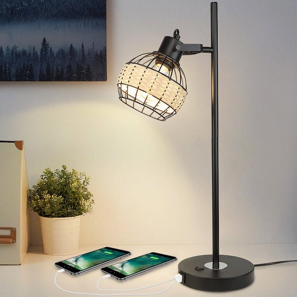 Old Flexible Long Neck Lamp With Metal Base, Goose Neck Lamp, Industrial  Look Desk Lamp 2L 