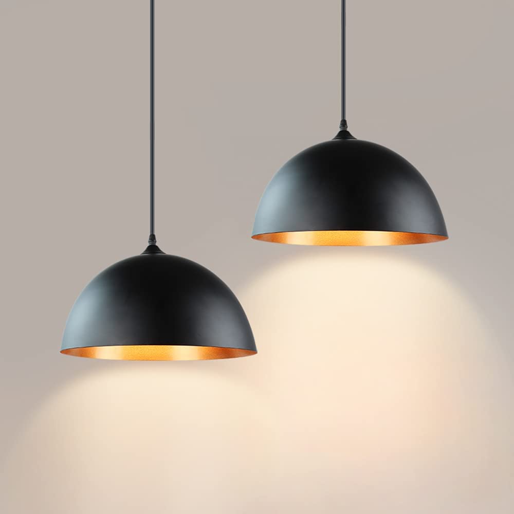 Depuley Industrial Pendant Light Fixture,Minimalist Decor Adjustable Metal Hanging Lamp, Vintage Pendant Lighting(2 packs) - WSCDD23-B2 1 | Depuley