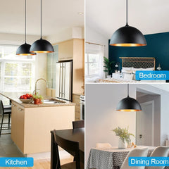 Depuley Industrial Pendant Light Fixture,Minimalist Decor Adjustable Metal Hanging Lamp, Vintage Pendant Lighting(2 packs) - WSCDD23-B2 3 | Depuley