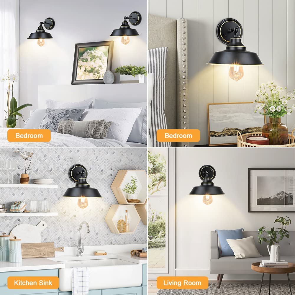 Wall mount top bathroom light fixtures