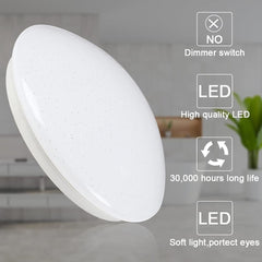 Depuley LED -15W Modern Round Ceiling Lamp, 11.4 Inch Daylight 6500K, 1050LM, White - WS-FPC28-15A 1 | Depuley