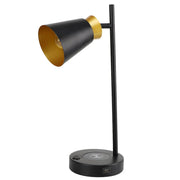 Depuley LED Desk & Table lamp with Wireless Charger and One USB Charging Port, Iron and Adjustable Design, Eye-Caring Bedside Lamp for Living Room Bedroom Reading Office Study Kids (Bulb incl) - WS-MPT6-40W 15 | Depuley