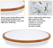 DLLT LED Flush Mount Ceiling Light, 35W Dimmable Round Ceiling Light Fixture with Remote, Close to Ceiling Light Fixtures for Living Room, Bedroom, Dining Room, 3-Light Color Changeable, Timing - WSCL15-35C-M 6 | Depuley