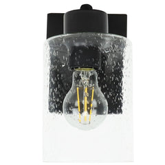 Depuley Matte Black Wall Lamp, Vanity Lighting with Bubbled Glass Shade - WS-FNW23-60B 5 | Depuley