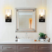 Depuley Matte Black Wall Lamp, Vanity Lighting with Bubbled Glass Shade - WS-FNW23-60B 6 | Depuley