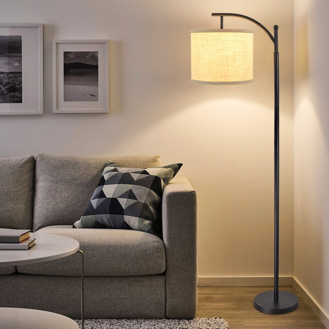 DLLT Modern Arc Floor Lamp, Farmhouse Standing Floor Lamps with