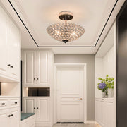 DLLT Modern Elegant Crystal Ceiling Lights,2-Light Bowl Shape Ceiling Chandeliers Lights with K9 Crystal Beads, Luxurious Semi Flush Mount Ceiling Light for LivingRoom,Bedroom - WSCL33-01 9 | Depuley