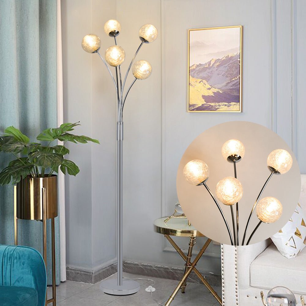 5 globe floor lamp new arrivals