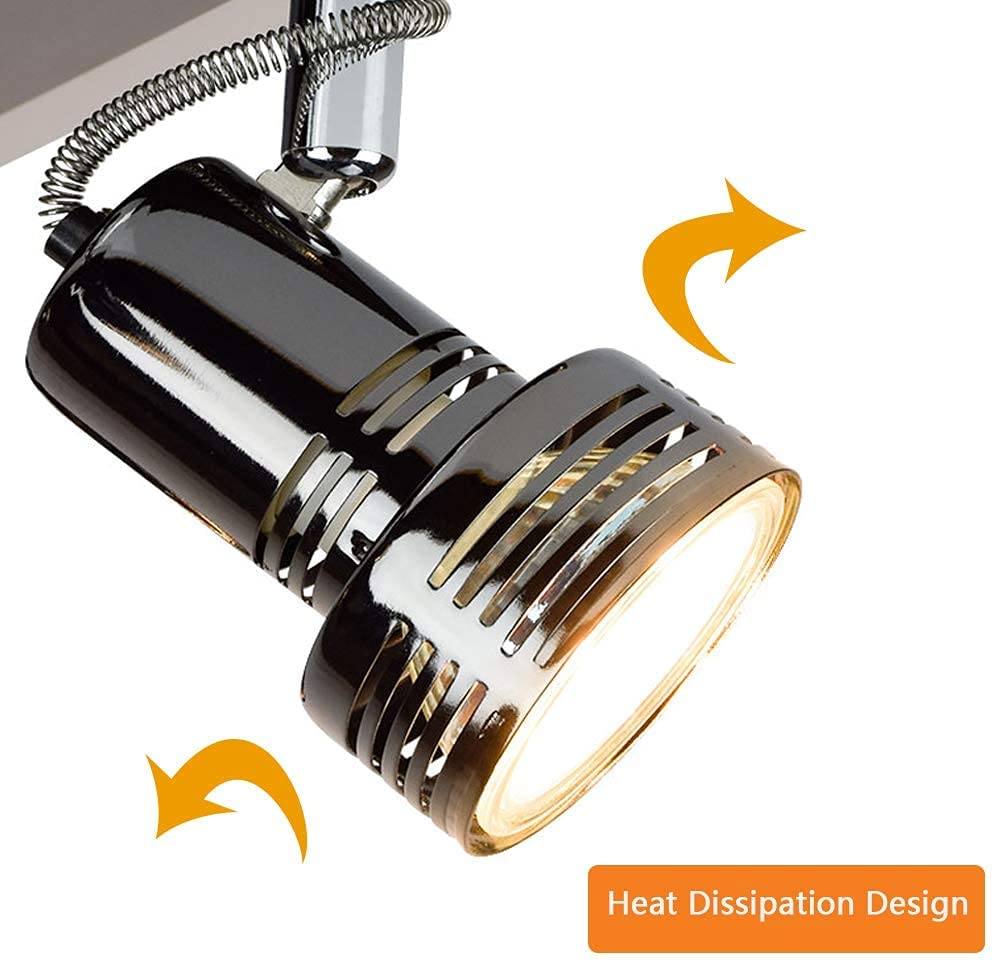 Depuley Modern Track Lighting Kit, 4-Light Flush Mount Directional ...
