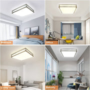 DLLT Upgraded 48W Dimmable LED Flush Mount Light, Modern 18 Inch Square Ceiling Lighting Fixture with Remote and Memory Function for Bedroom/Living Room/Dining Room, 3000K/4000K/6000K Color Changeable - WS-FPC25-48C 7 | Depuley