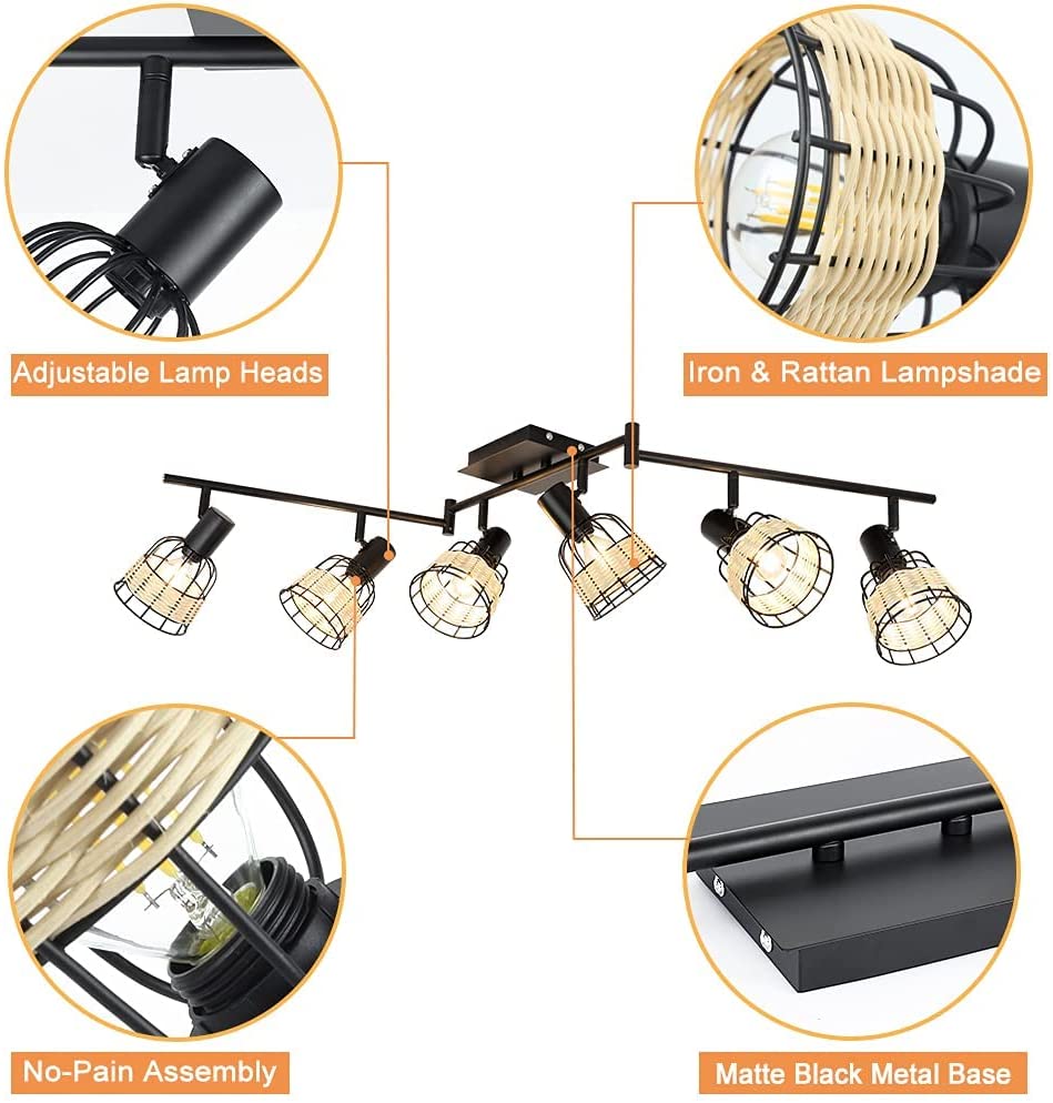 Cage track lighting discount