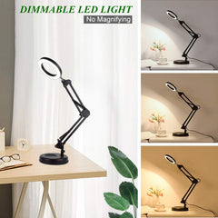 Depuley Dimmable Swing Arm Desk Lamp with Clamp, 68 LED Flexible Architect Work Lamp, 3 Colors 10 Brightness, Adjustable Desk Lamp, Multi-Joint Table Lamp - WSTL13-6C 3 | Depuley