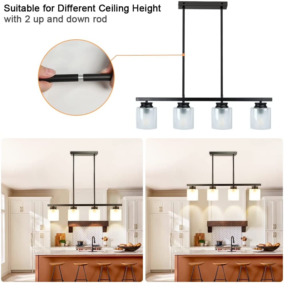 4 light kitchen island pendant cheap